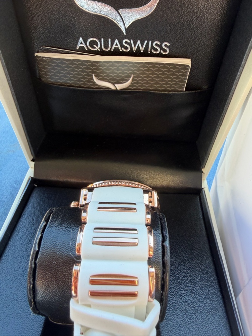 Aquaswiss White and Rose Gold Sport Watch - Picture 4 of 9